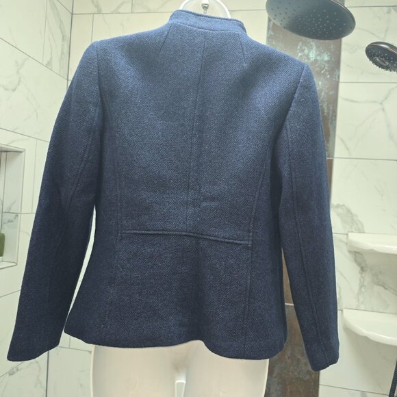 NWT Talbots Navy Blue Wool Blazer / Jacket  6P - Picture 4 of 9